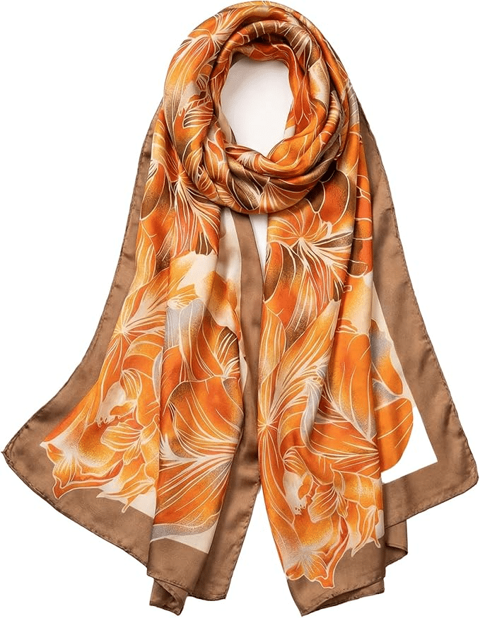 lightweight silk scarf as a wrap
