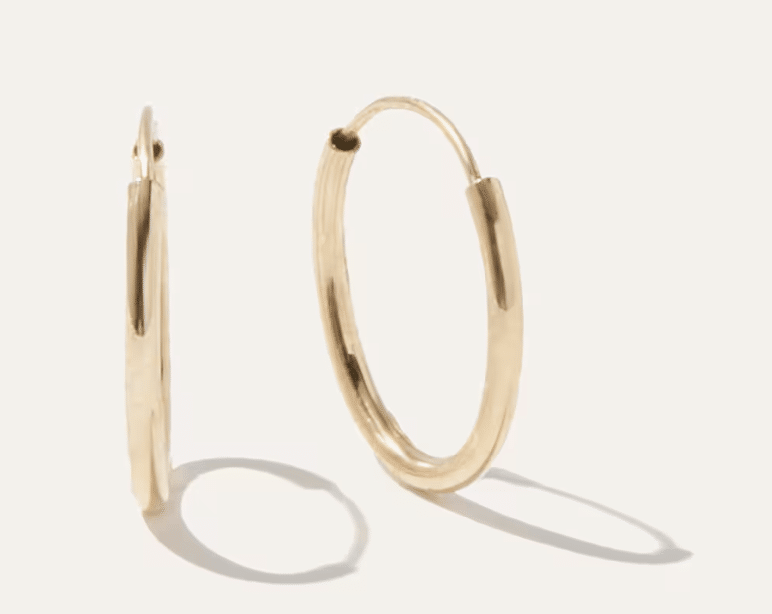 gold hoop earrings from quince