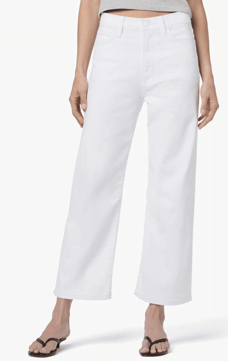 Joe's jeans crop wide leg jeans