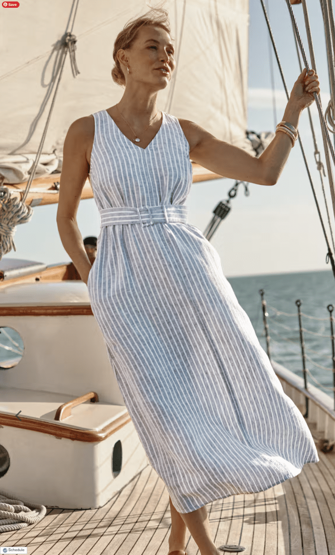 J.Jill Belted Maxi Dress