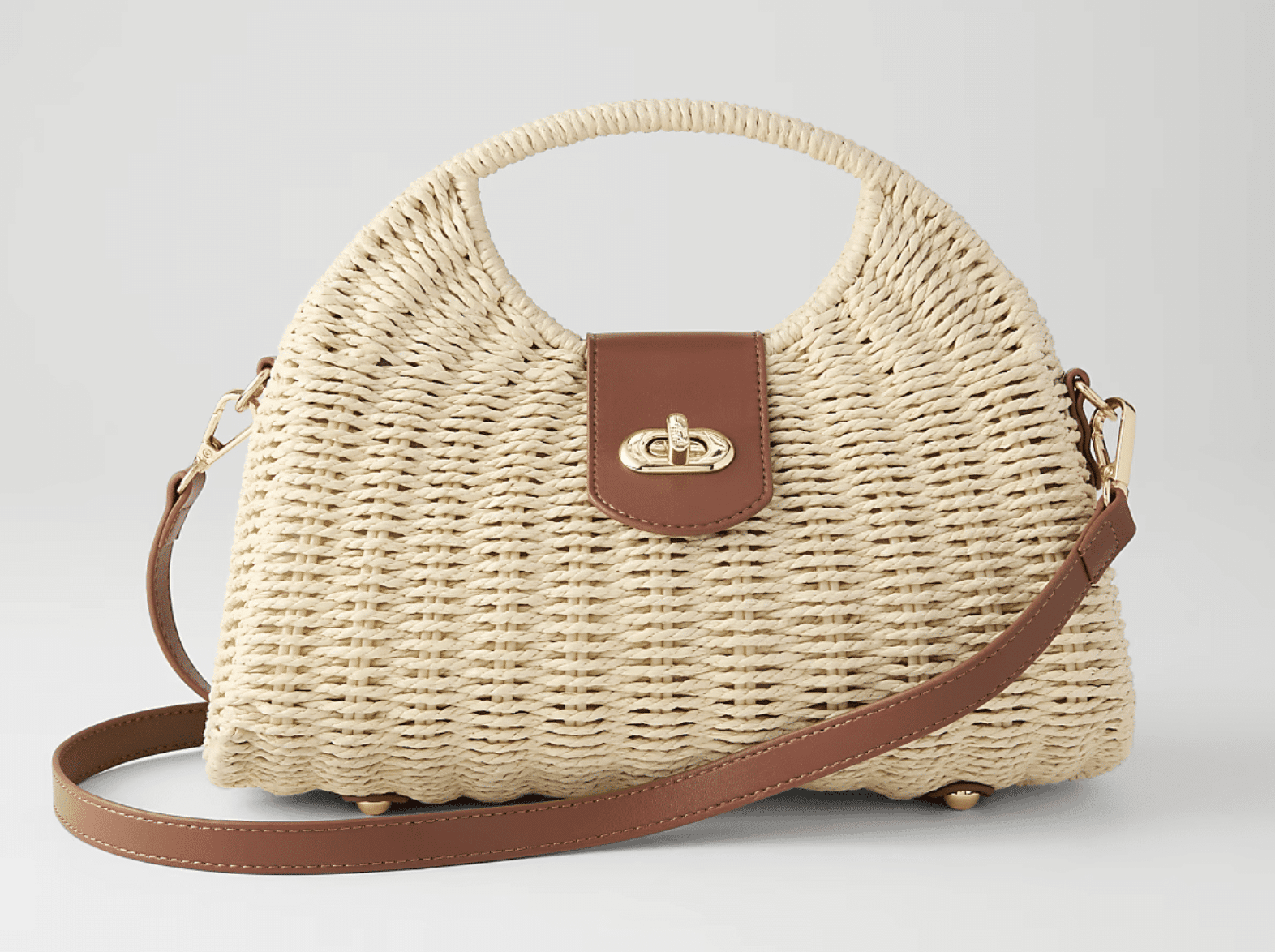 rattan crossbody bag from ann taylor