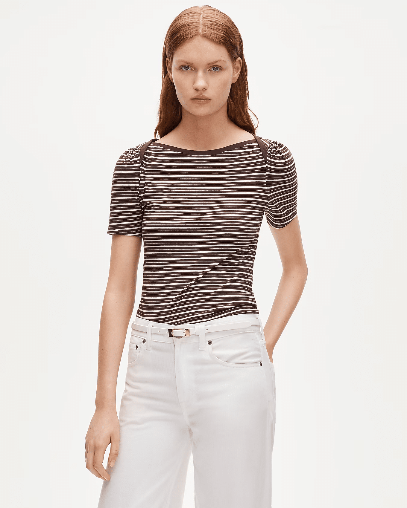 vintage jersey puff sleeve tshirt