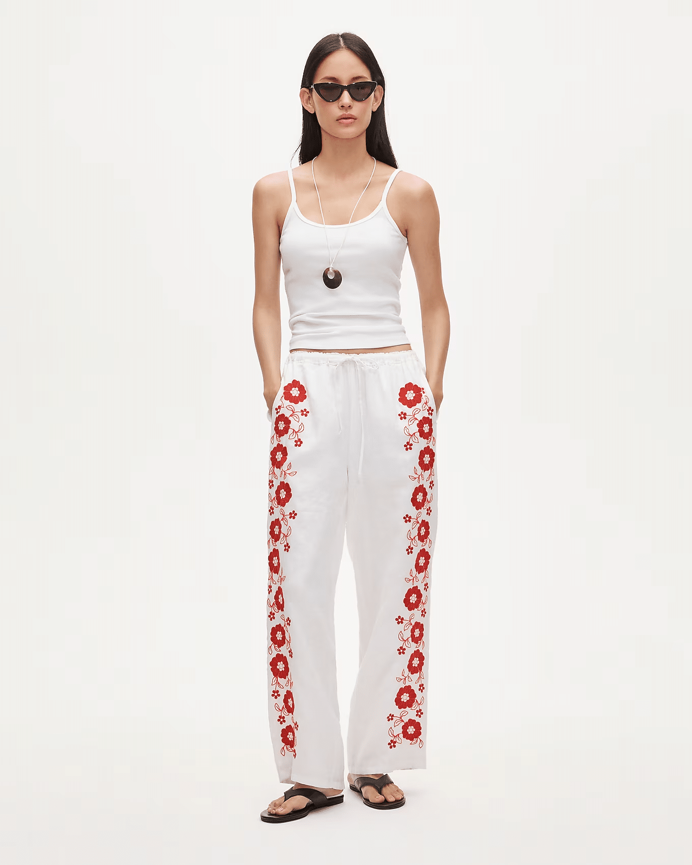 soleil pant in linen j crew factory