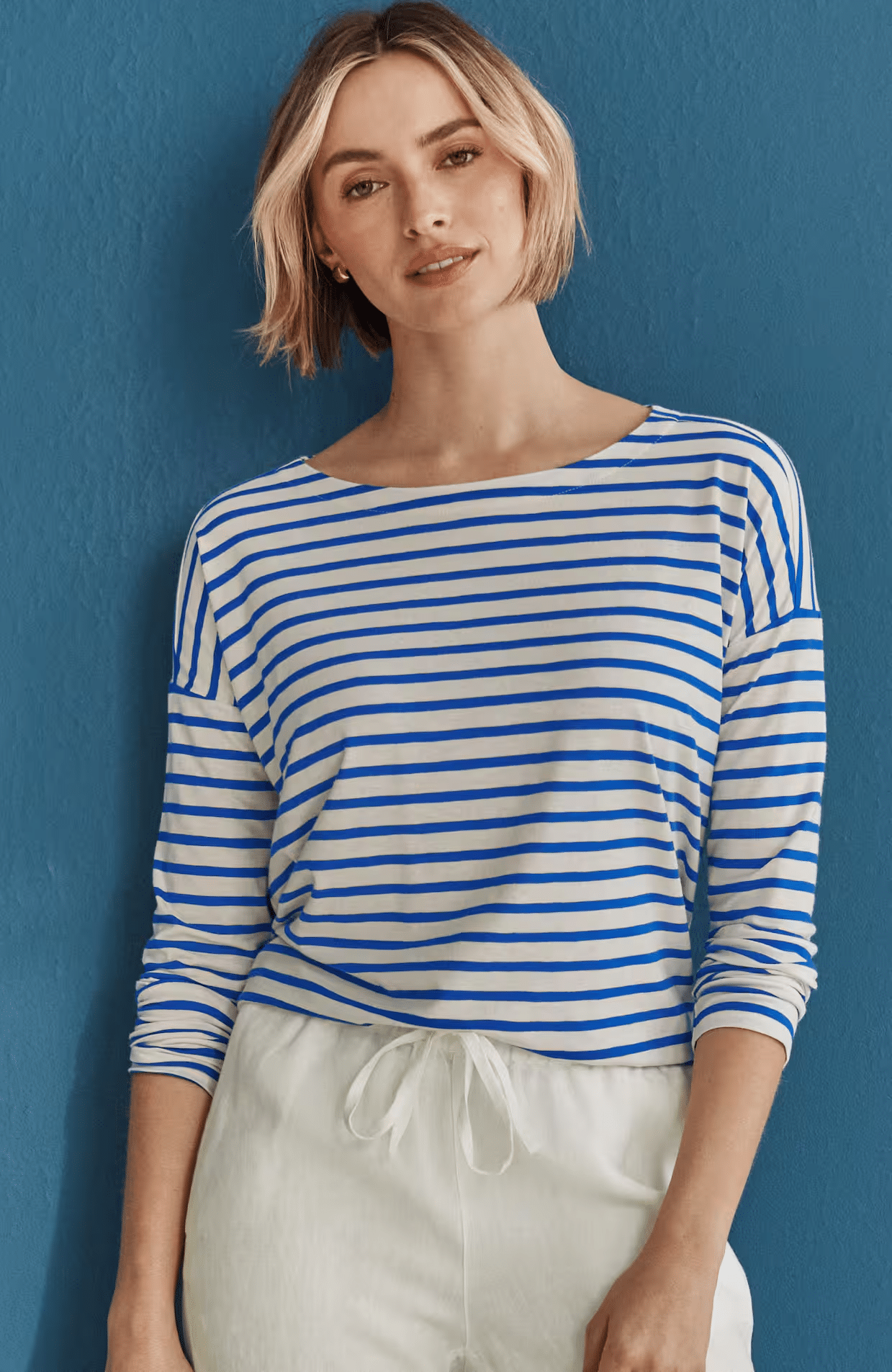 relaxed jersey tee from jjill