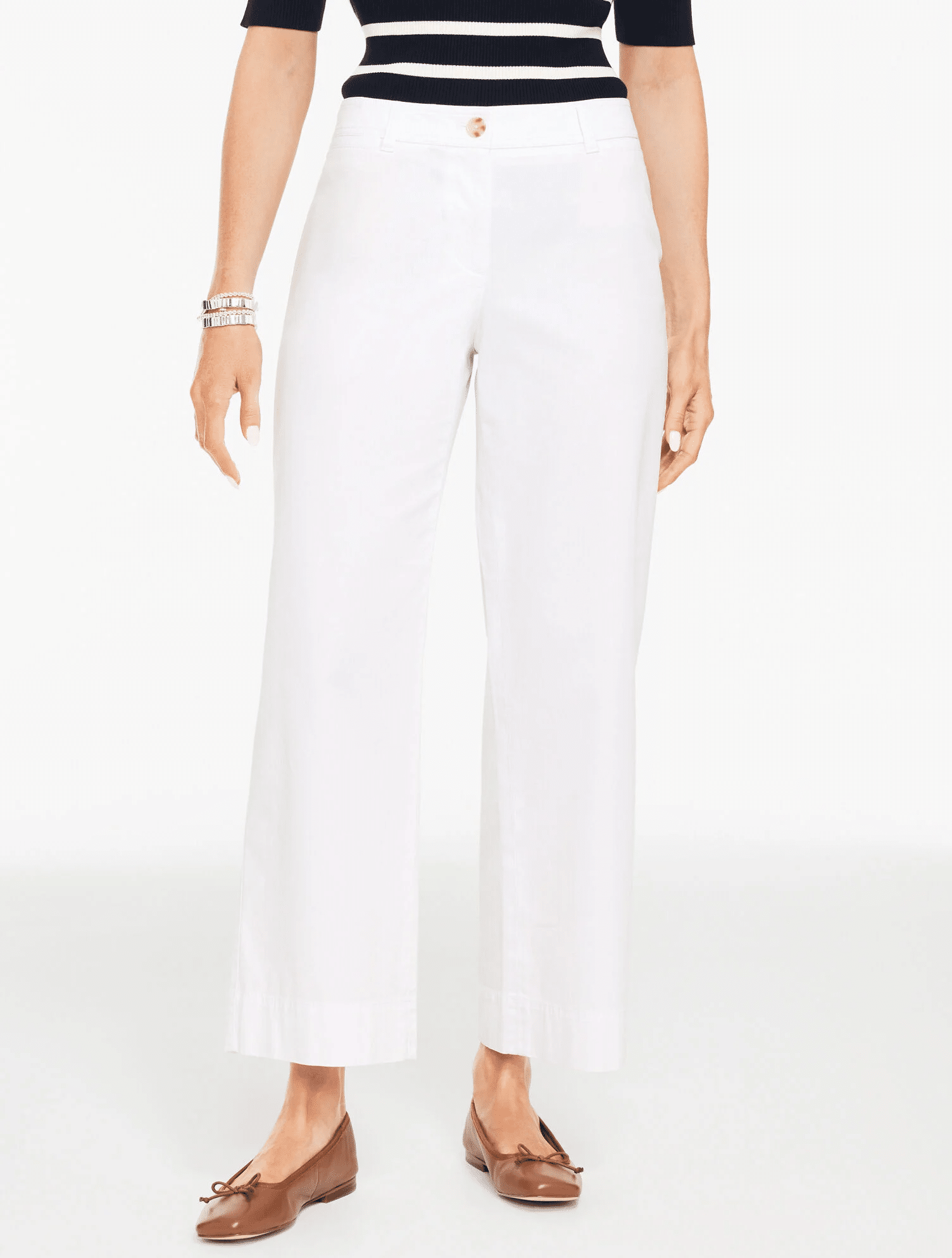 Talbots Wide Ankle Heritage twill pants