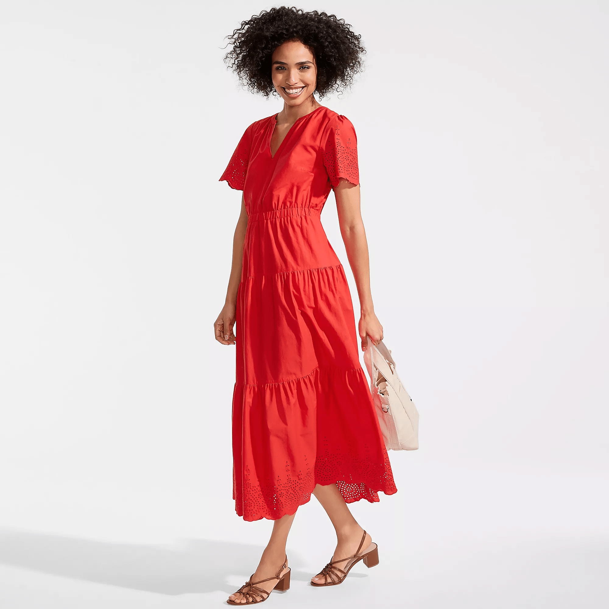 eyelet maxi dress from lands' end