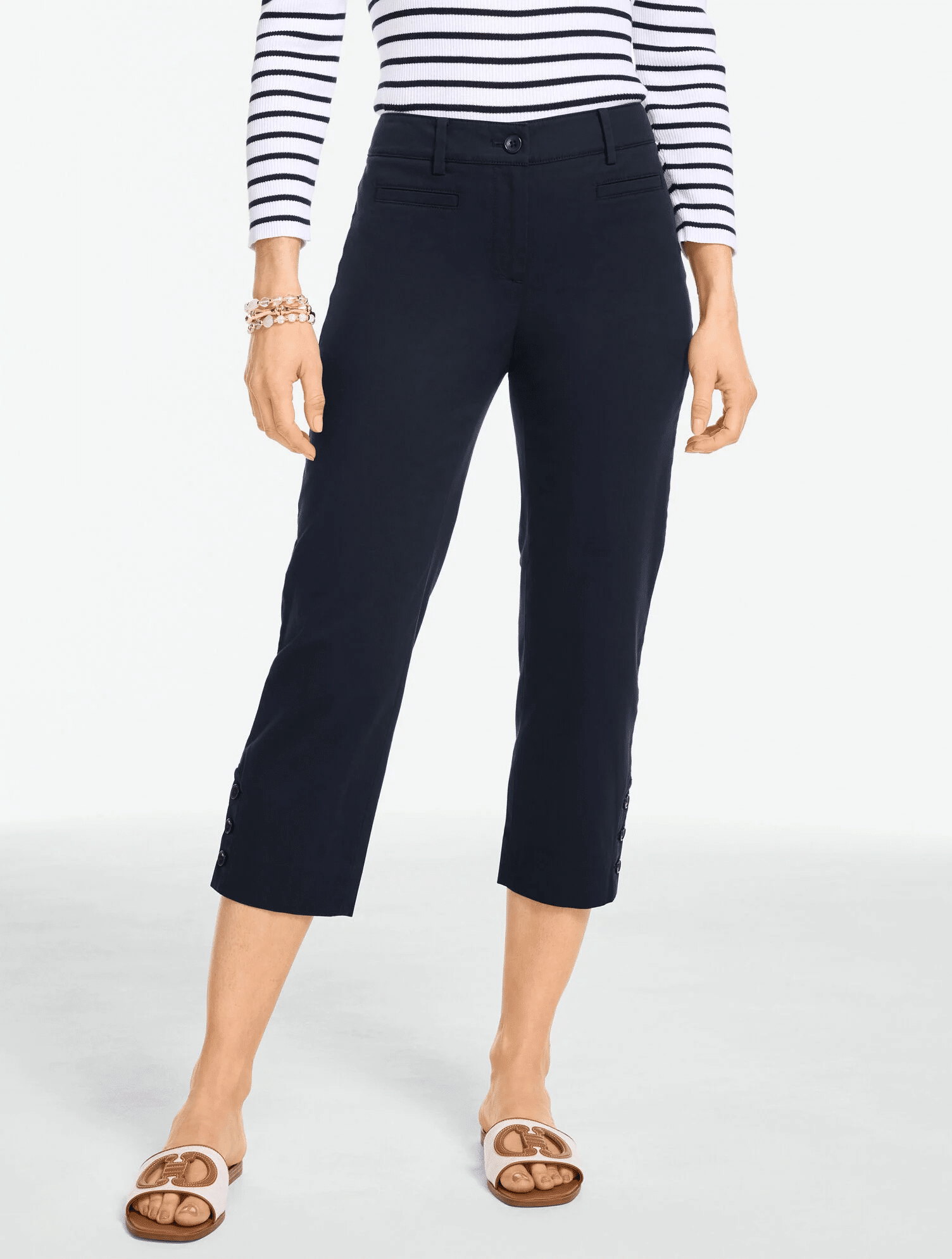 talbots heritage twill capri pants