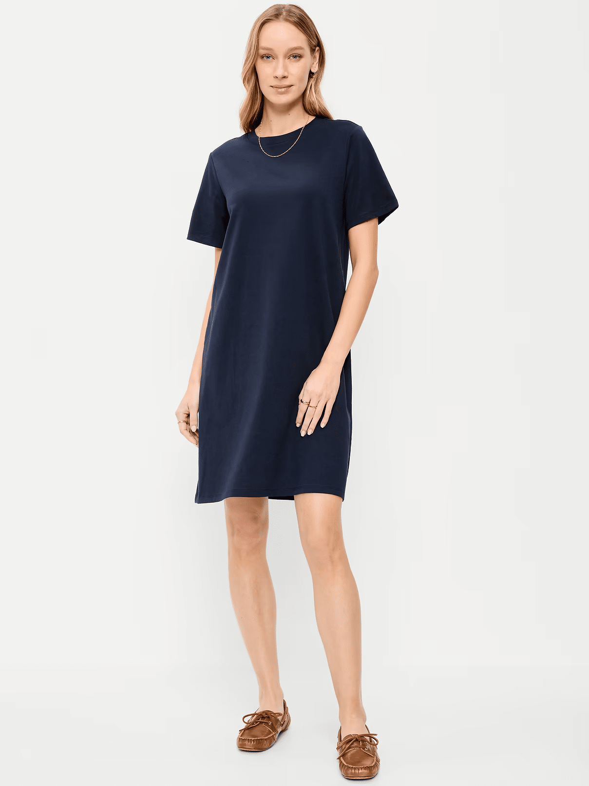 old navy vintage crew neck mini t-shirt dress