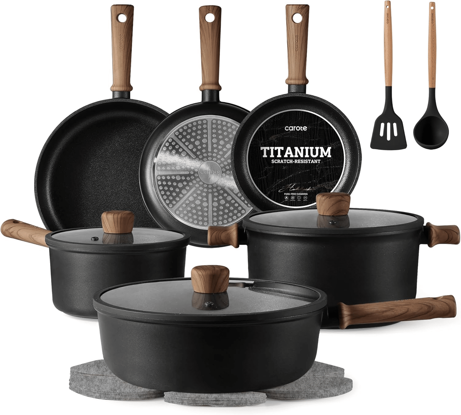 carote nonstick pots and pans set