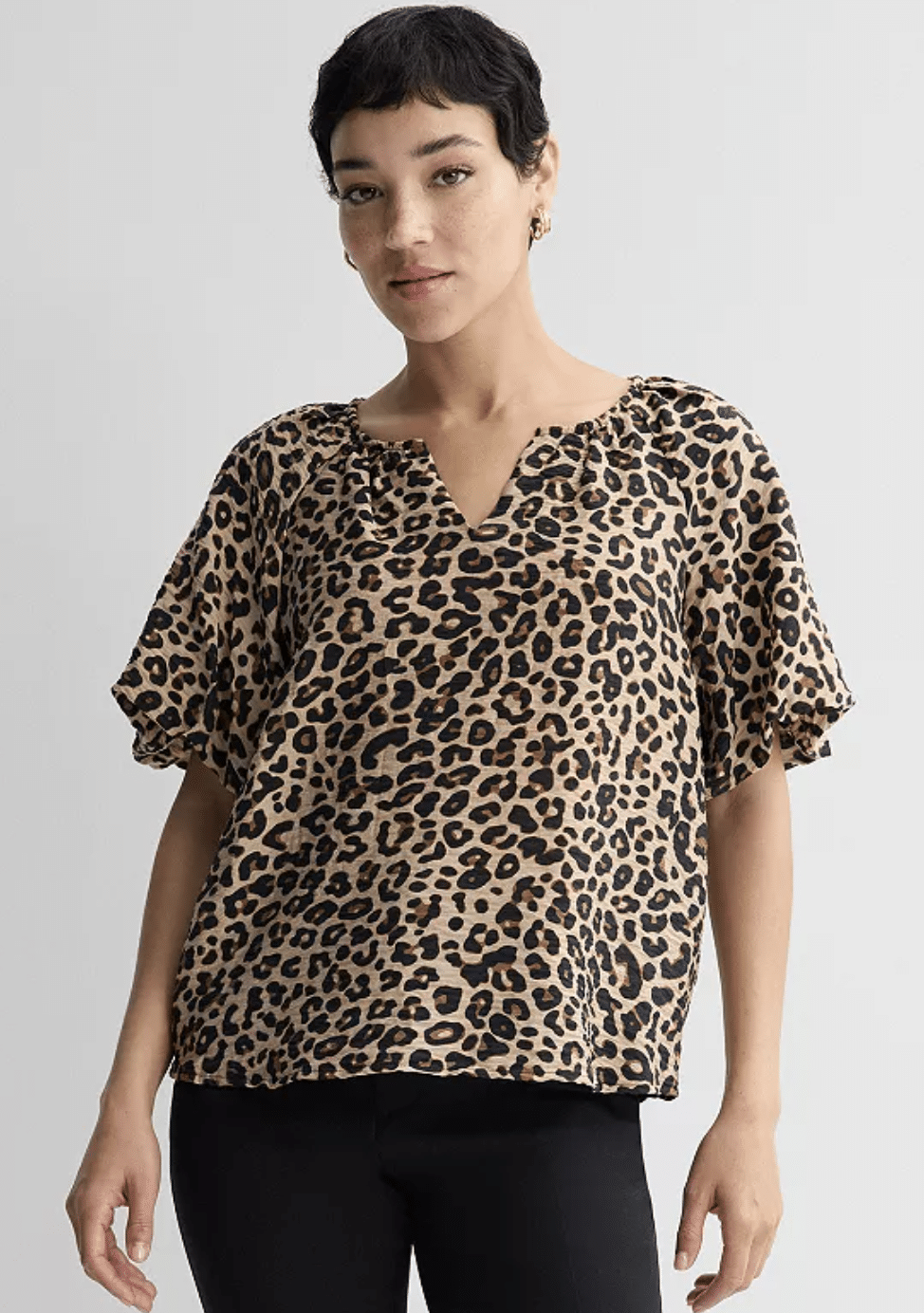 Nine west balloon sleeve top