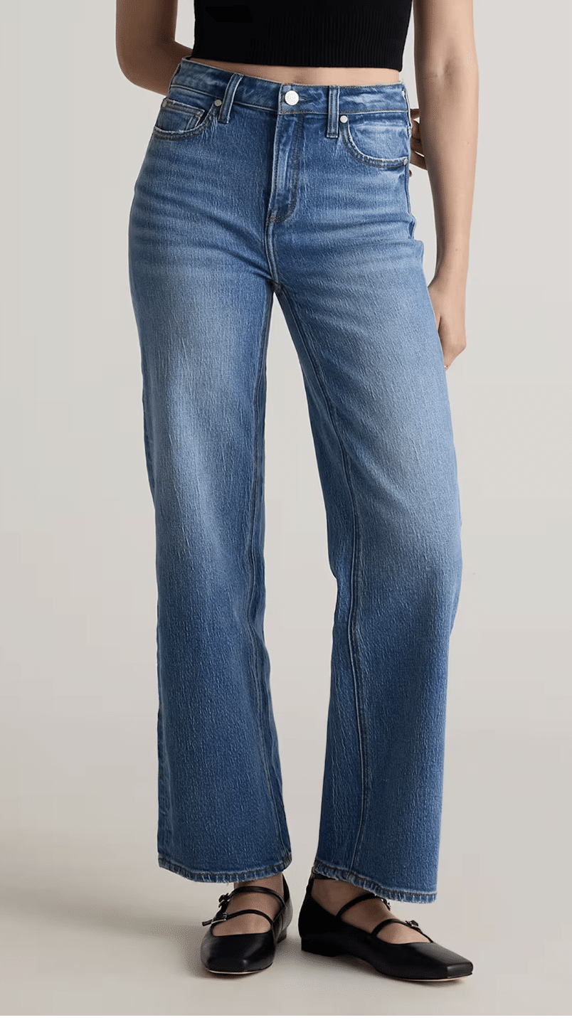 quince high rise relaxed straight jeans