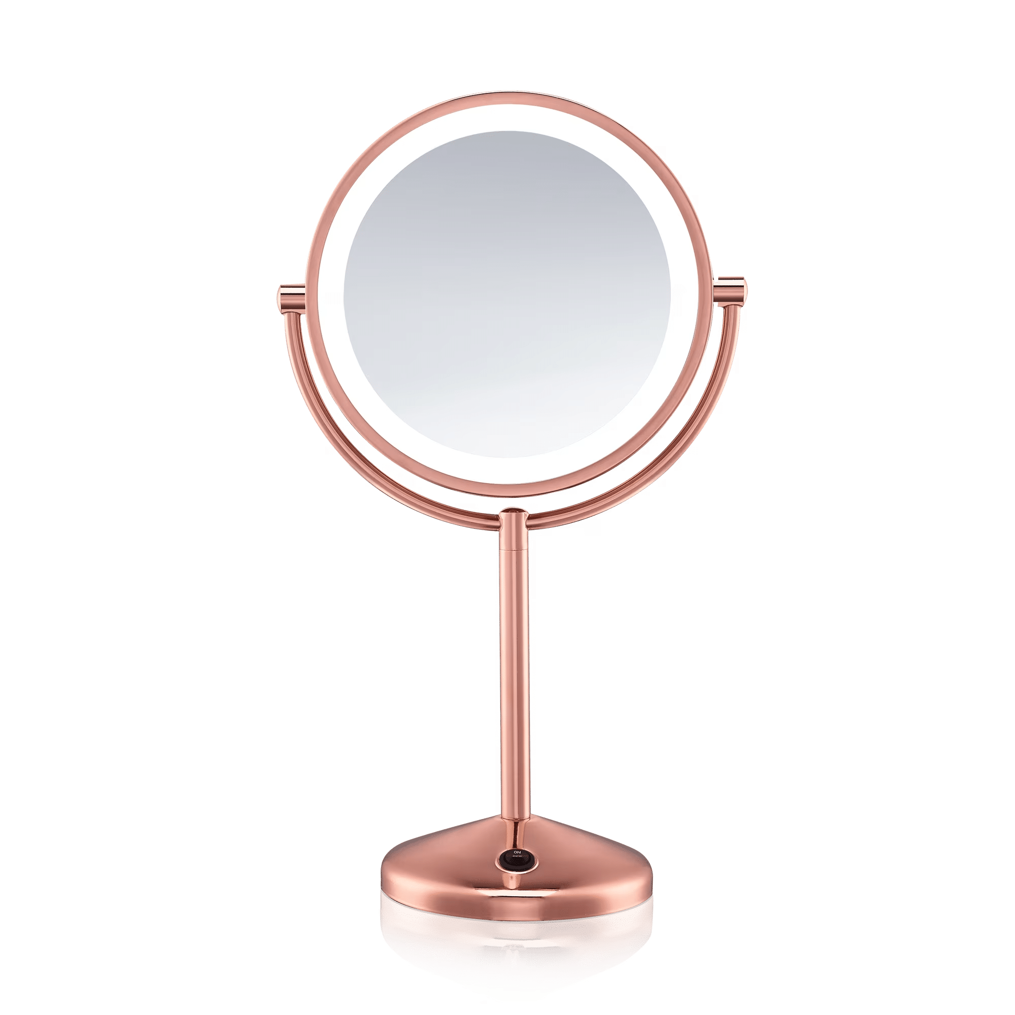 Conair 1X/10X LED Rose Gold Mirror - Battery Operated