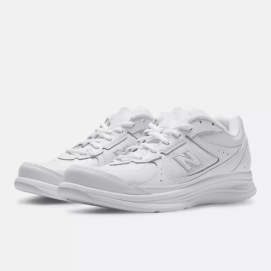 new balance 577 walking shoe in white