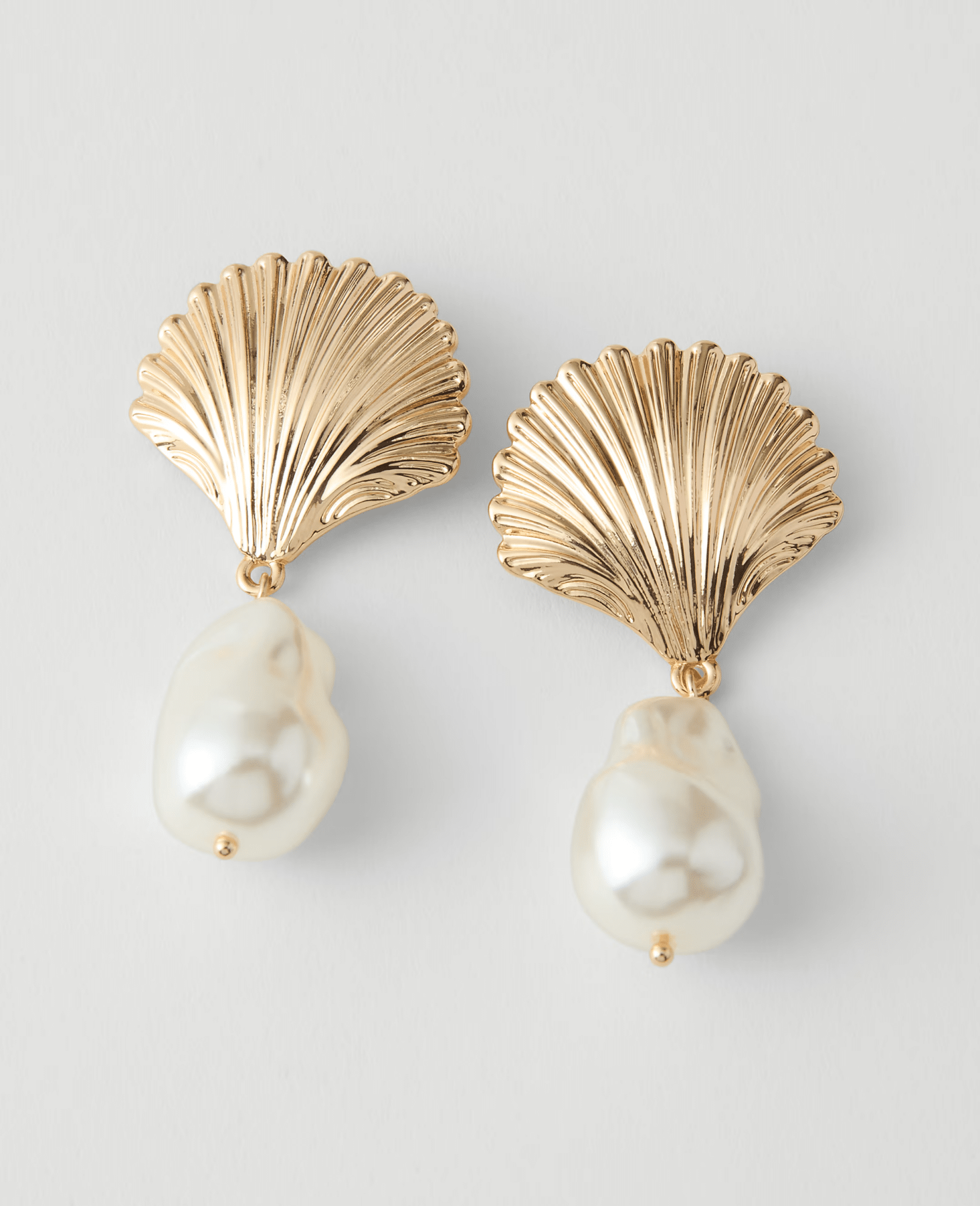 pearl shell drop earrings from ann taylor
