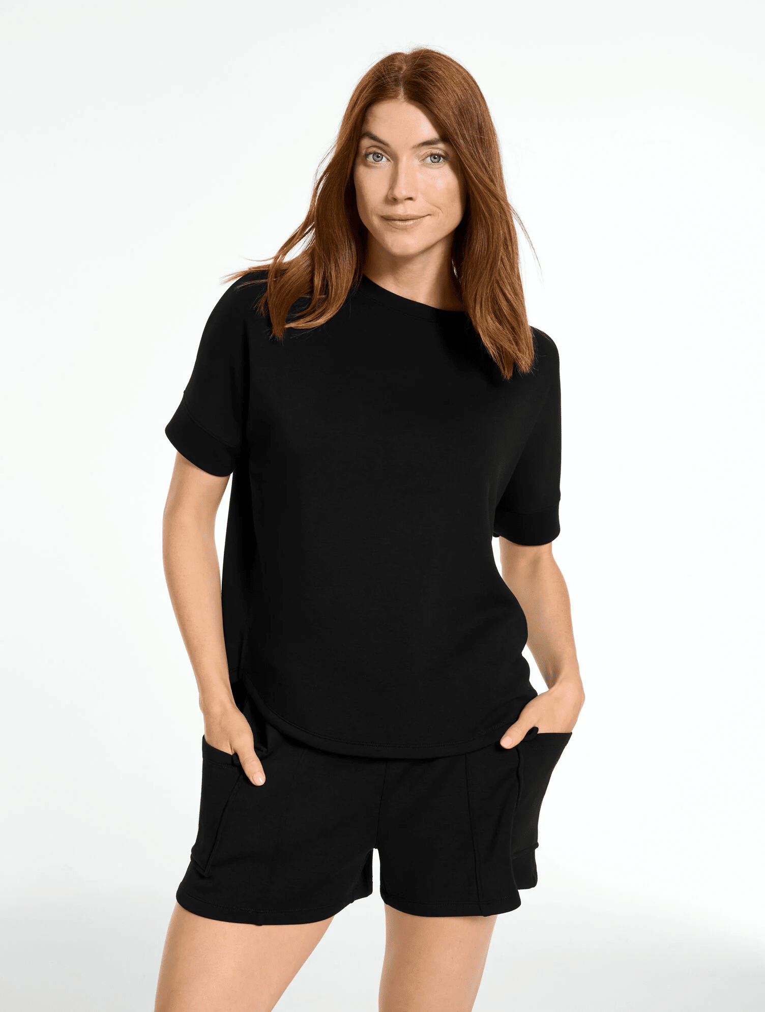 talbots airknit stretch crewneck tee