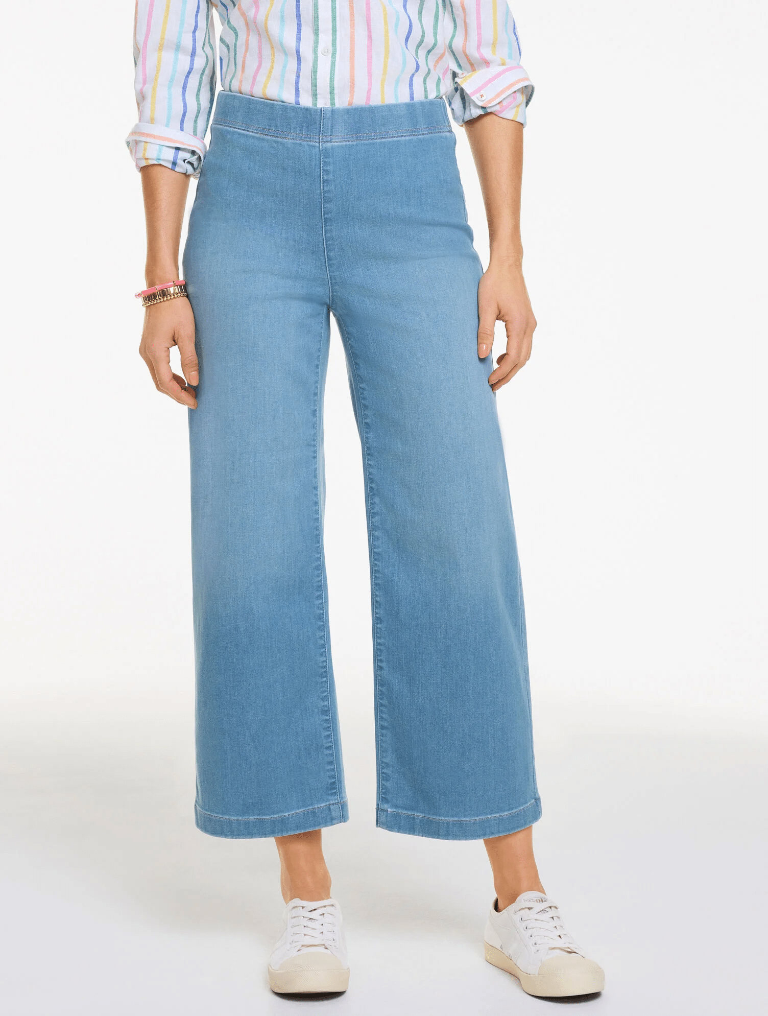 talbots wide-crop pull ont ravel jeans