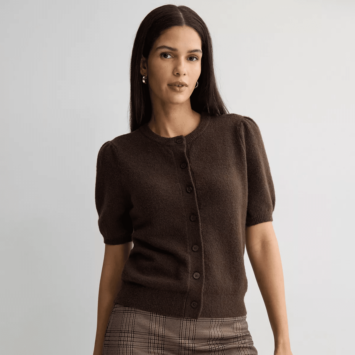nine west short sleeve cardigan