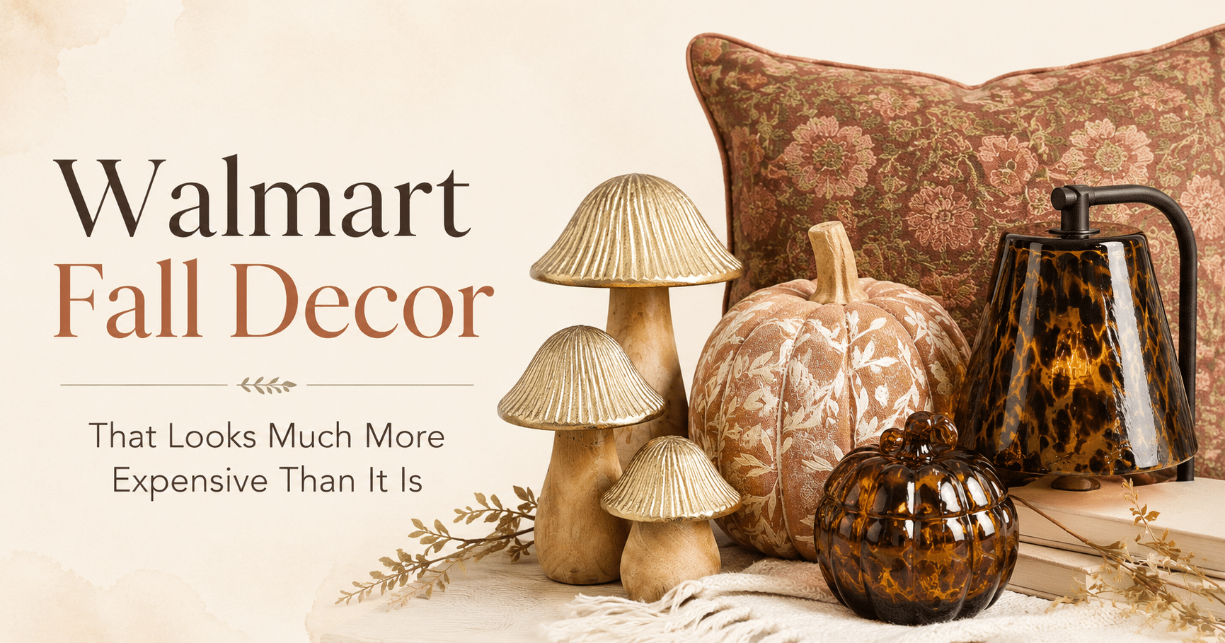 Walmart fall decor graphic