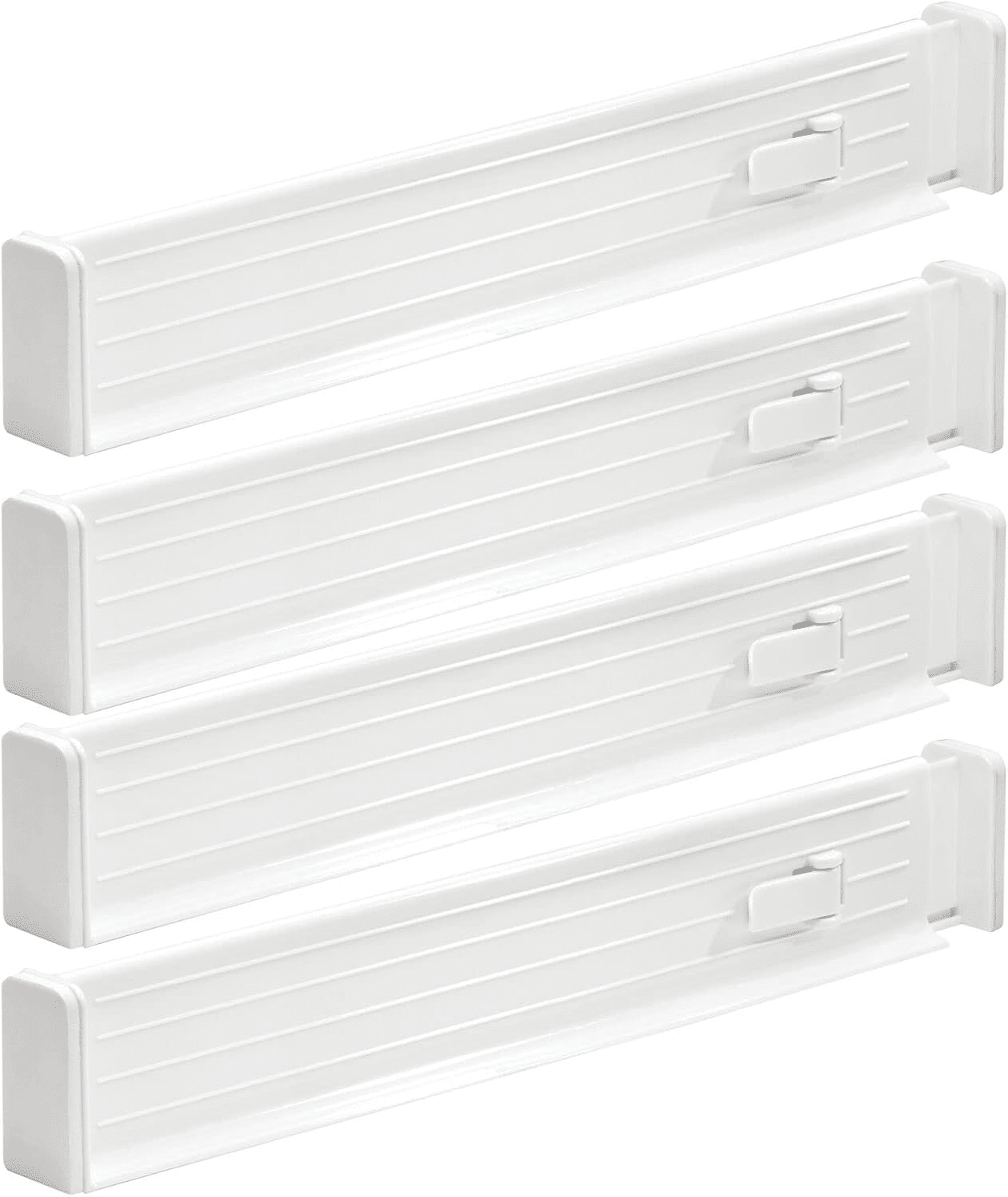 mDesign Adjustable Drawer Dividers
