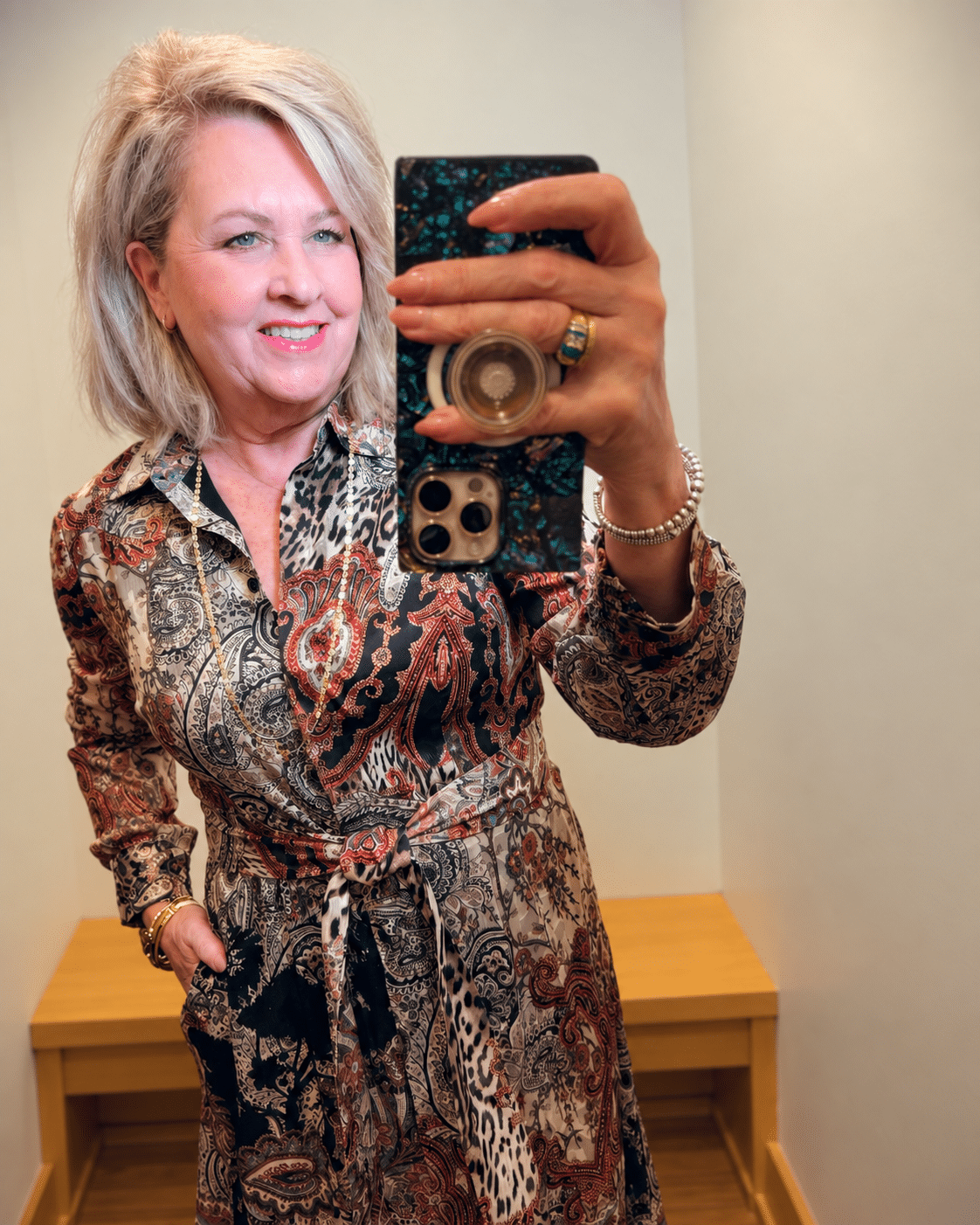 Chico's belt tie shirt dress 9:26