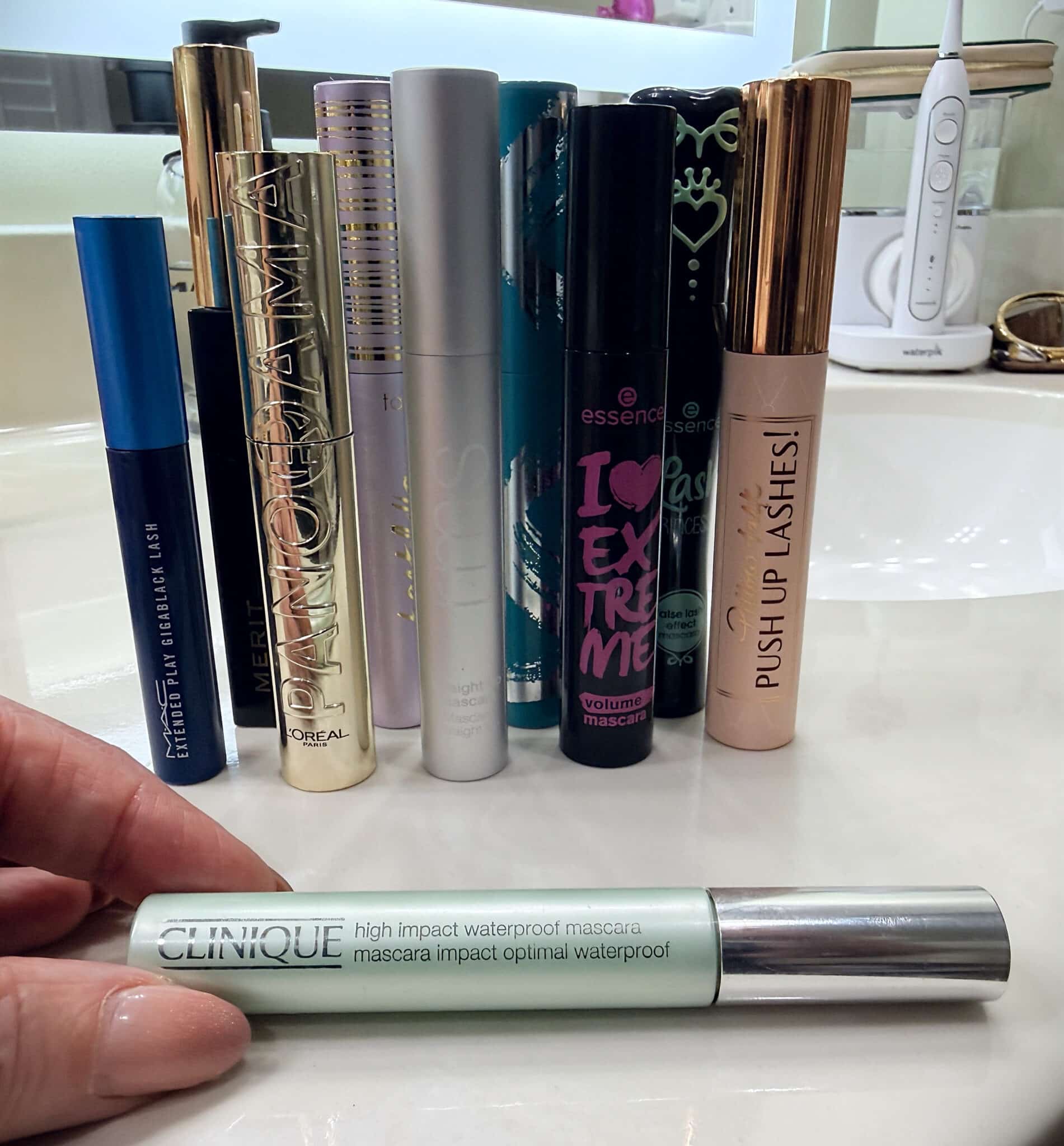 Mascaras, and one that is waterproof