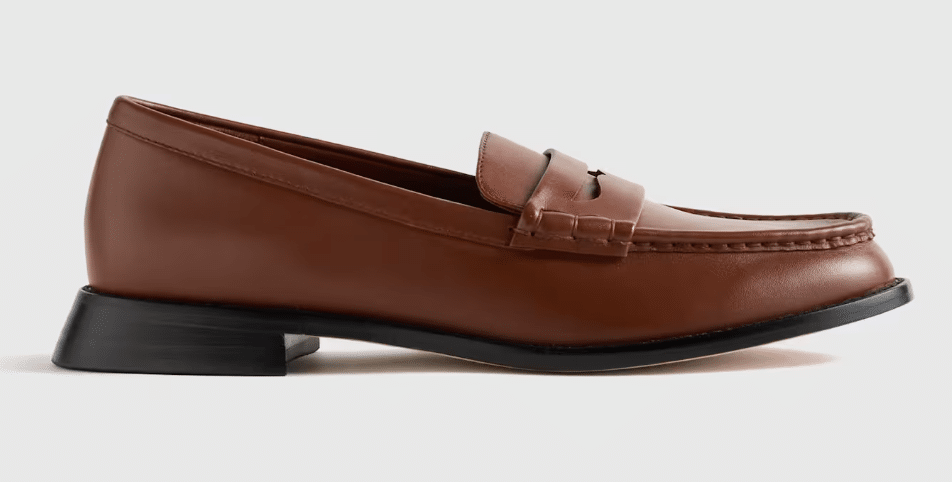 Quince Italian Leather Penny Loafers