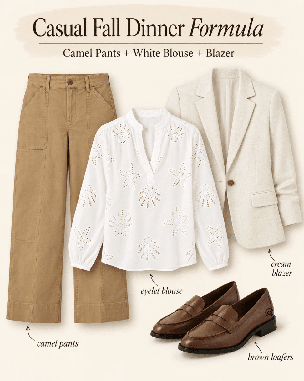 Casual fall dinner outfit