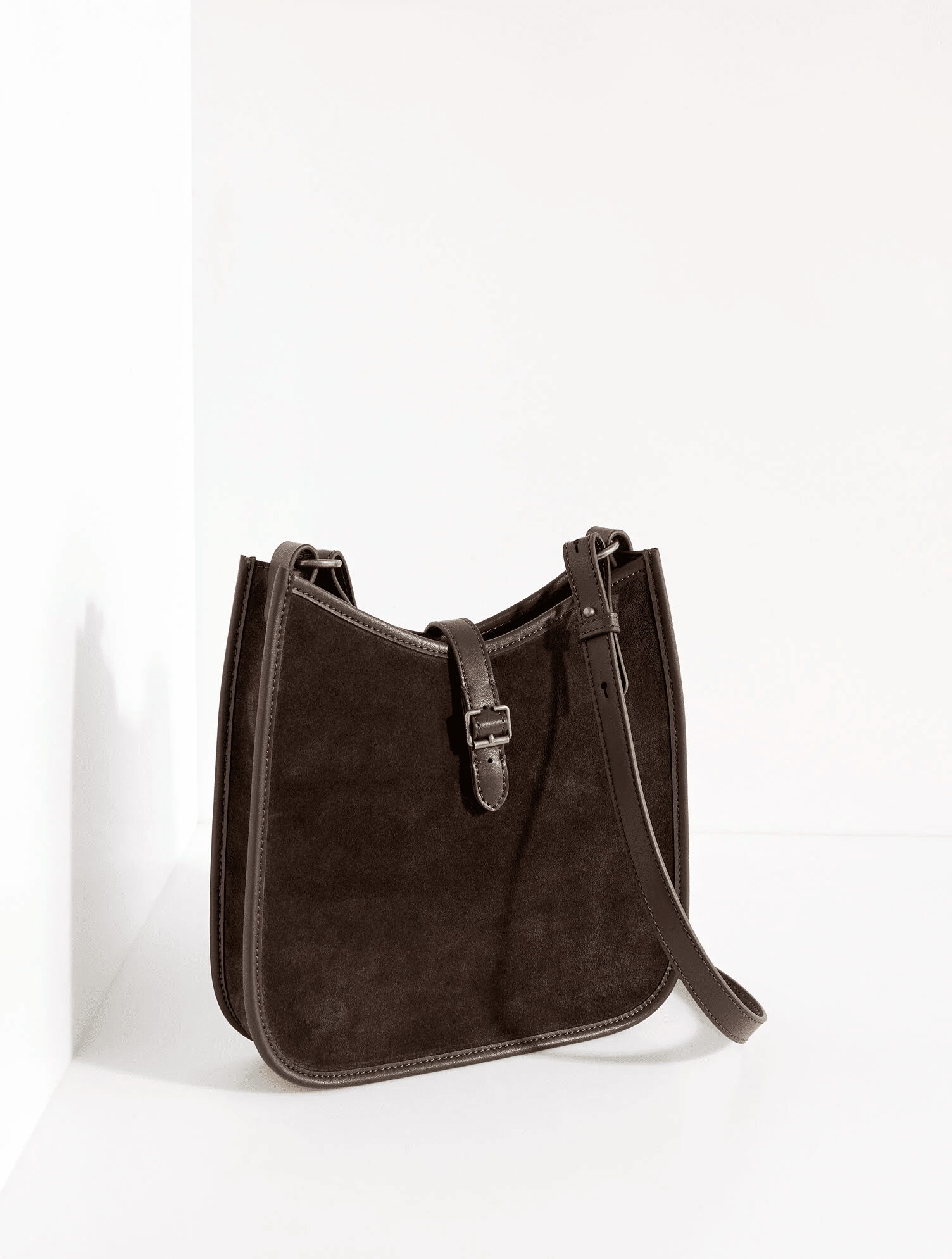 Nadine Suede Saddle Bag