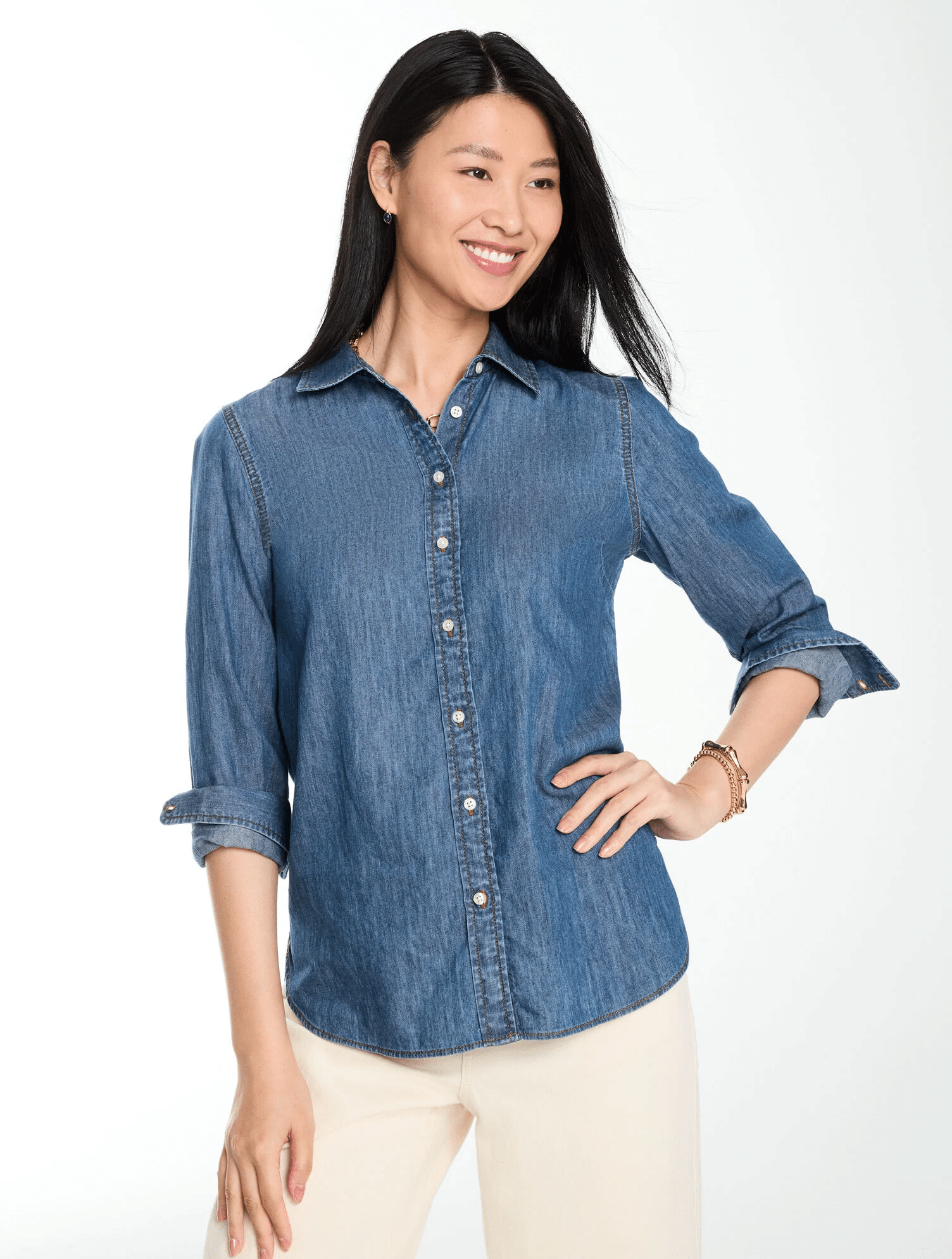 Talbots Denim Modern Classic Shirt