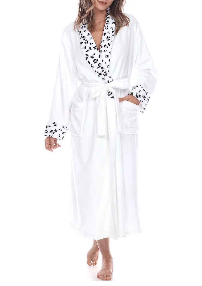 White Mark Cozy Lounge Robe