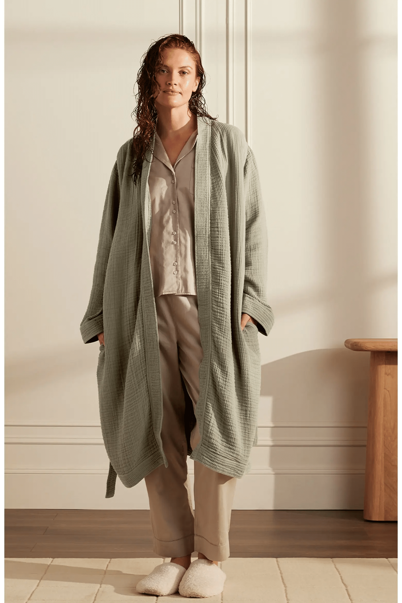 Dream Rib Organic Cotton Robe